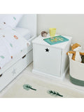 Great Little Trading Co star bright bedside table white, imported from UK