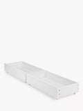Julian Bowen Emma Underbed Storage Drawers, Set of 2, White High Gloss