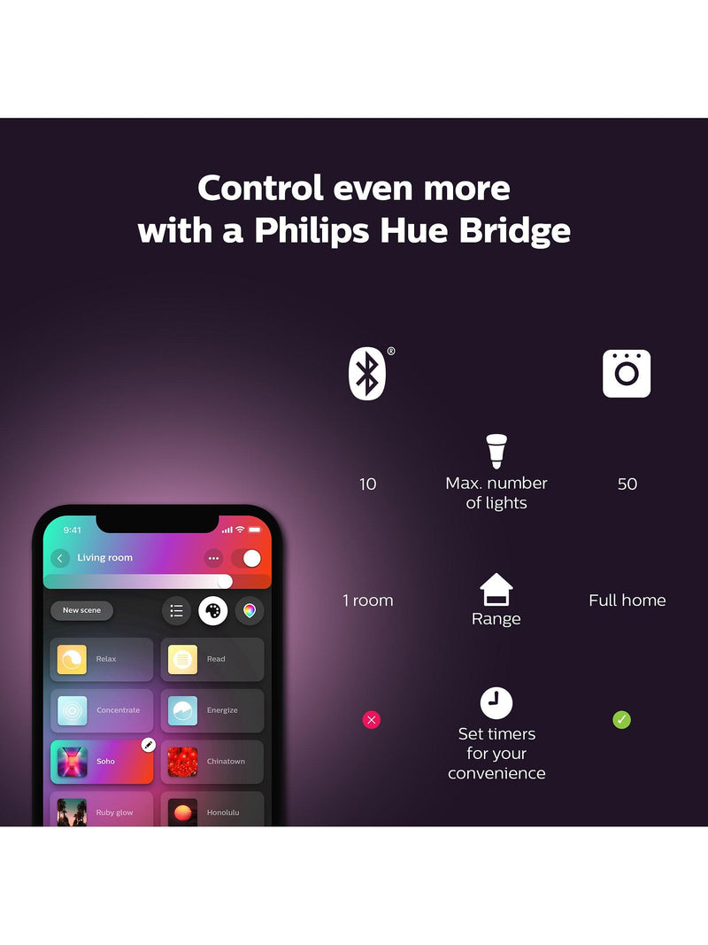 Philips Hue Ensis smart LED pendant light white (British brand)