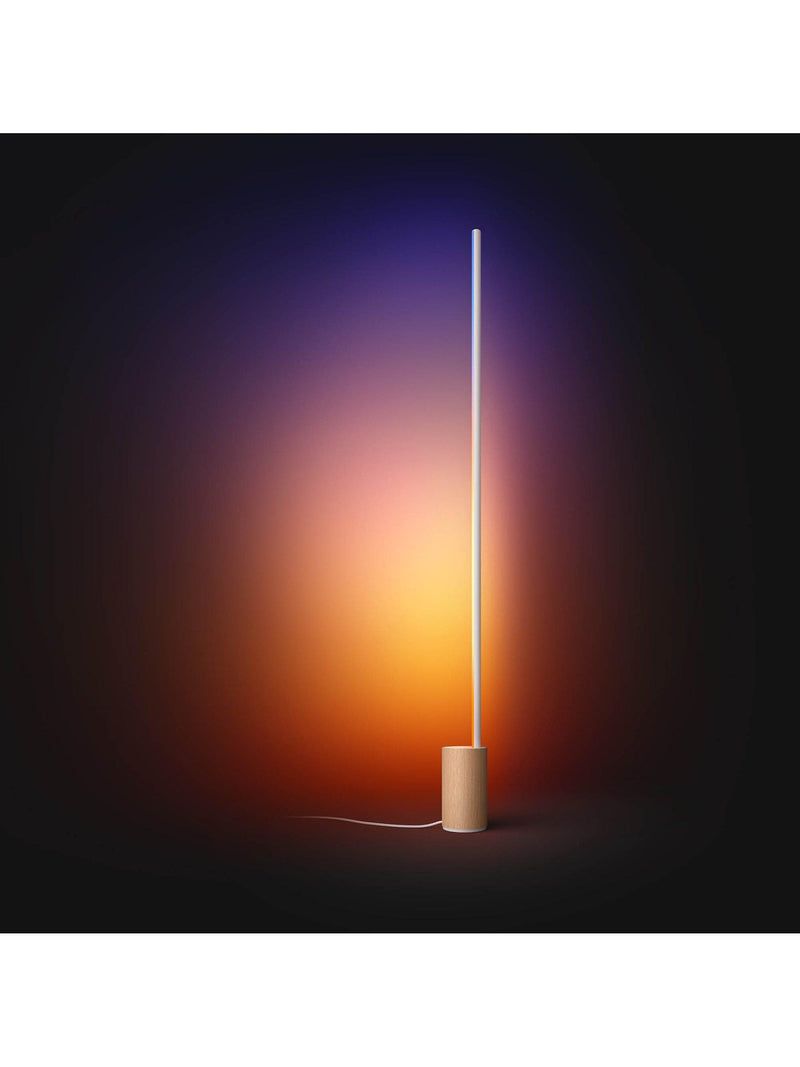 Philips Hue Signe Gradient Floor Lamp Oak, imported from the UK