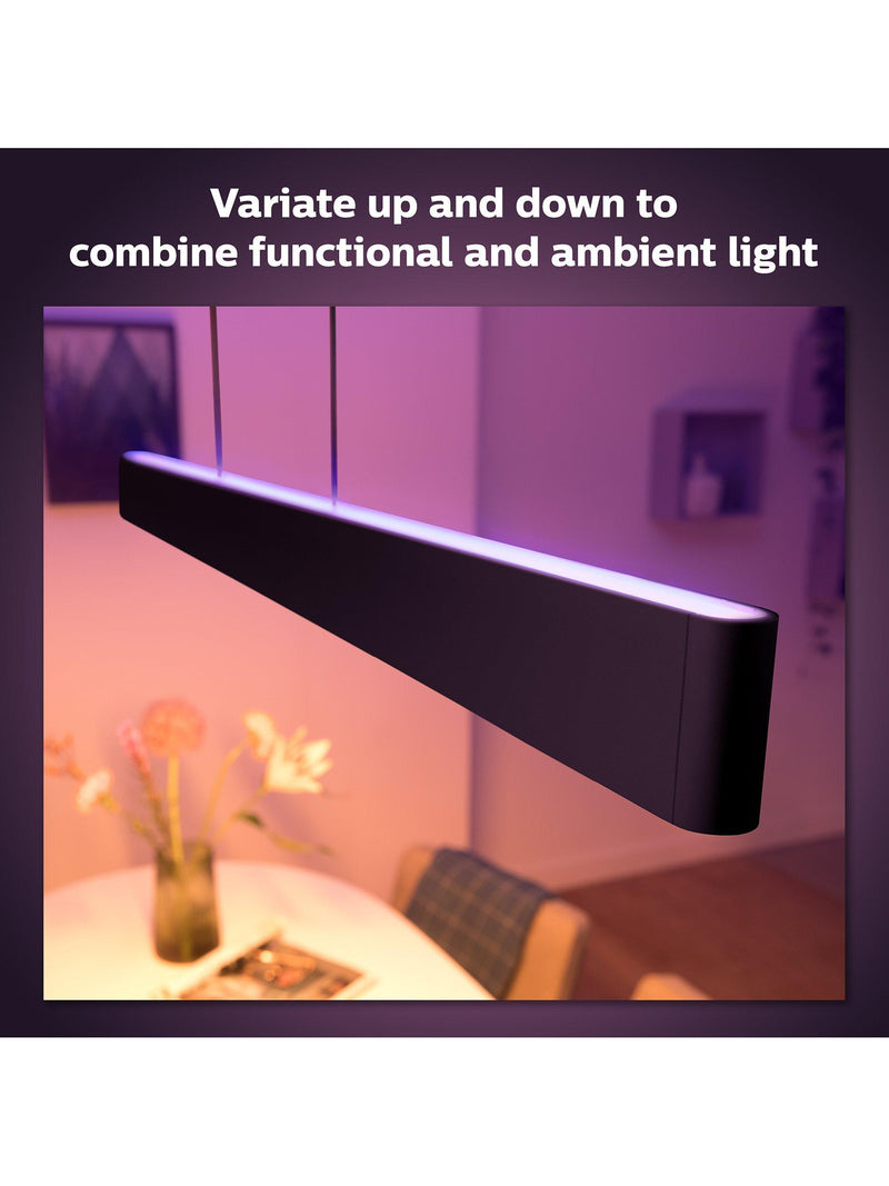 Philips Hue Ensis black smart pendant light, UK version