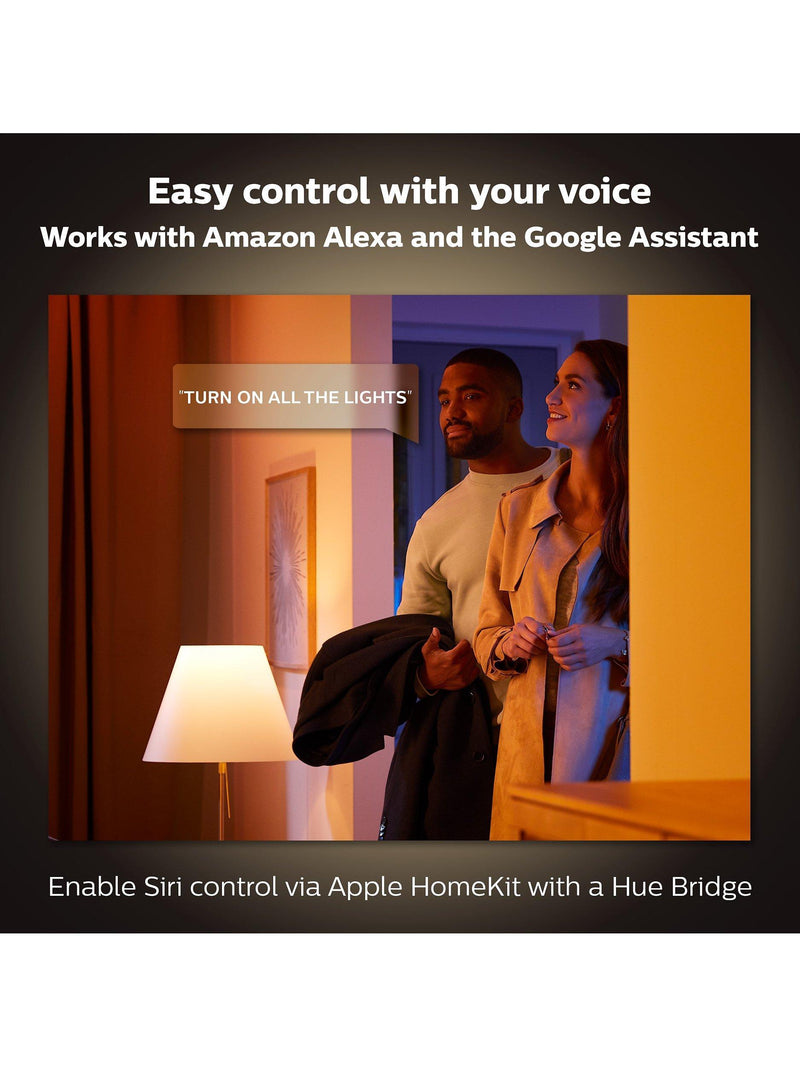 Philips Hue Ensis black smart pendant light, UK version