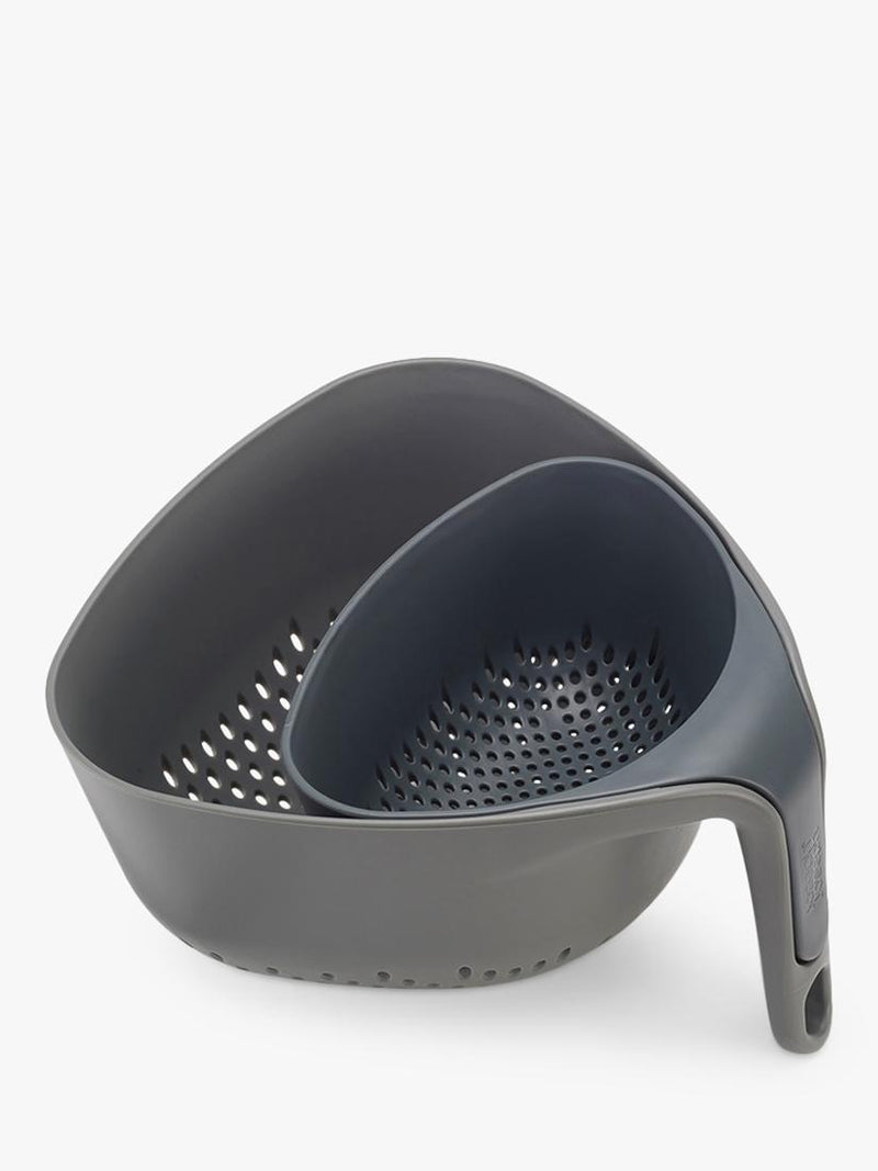 Joseph Joseph grey colanders set of 2 (British brand)