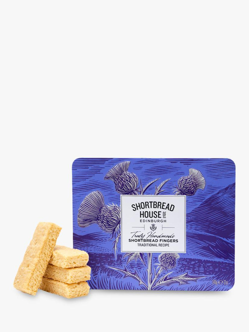 Shortbread House of Edinburgh traditional shortbread fingers 340g tin (British brand)