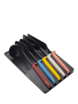 John Lewis Joseph Joseph Elevate Kitchen Utensil Set with Storage Tray, Multi, Set of 5- Buy online at McGrocer