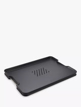 John Lewis Joseph Joseph Cut & Carve Plus Large Chopping Board, Black- Buy online at McGrocer