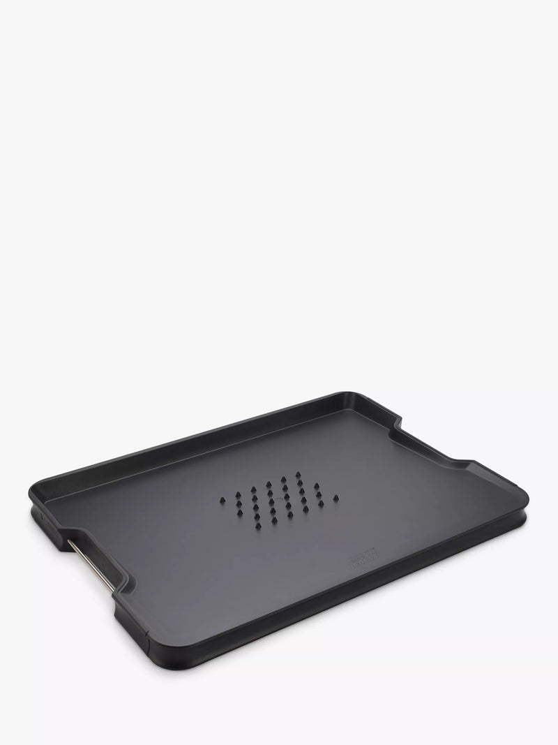 Joseph Joseph black chopping board Cut & Carve Large (British brand)