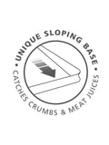 Joseph Joseph black chopping board Cut & Carve Large (British brand)