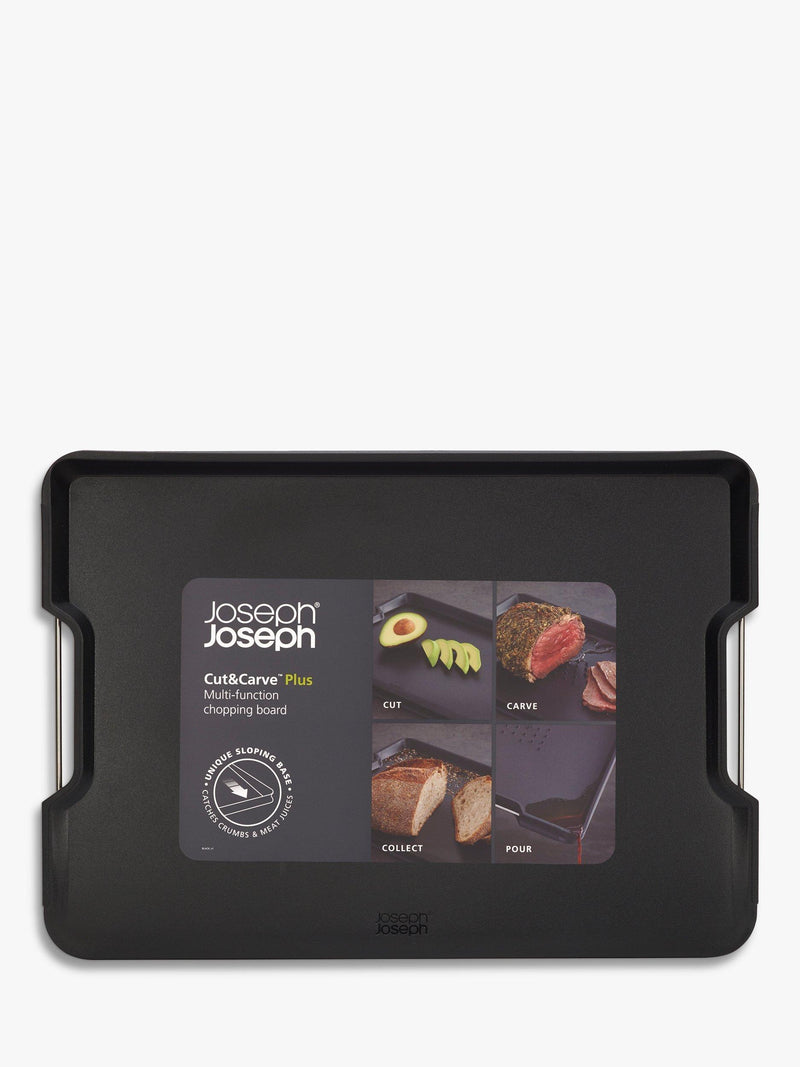 Joseph Joseph black chopping board Cut & Carve Large (British brand)