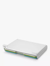 John Lewis Joseph Joseph Folio Slim Chopping Board Set with Under Shelf Storage Case, Silver/Multi- Buy online at McGrocer