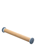 Joseph Joseph beech wood rolling pin with removable thickness rings in sky blue, UK version