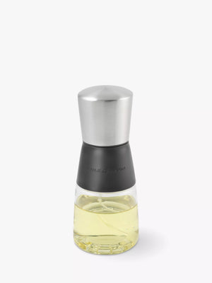 Stainless Steel Oil and Vinegar Mister with Clear Base and Silver Finish