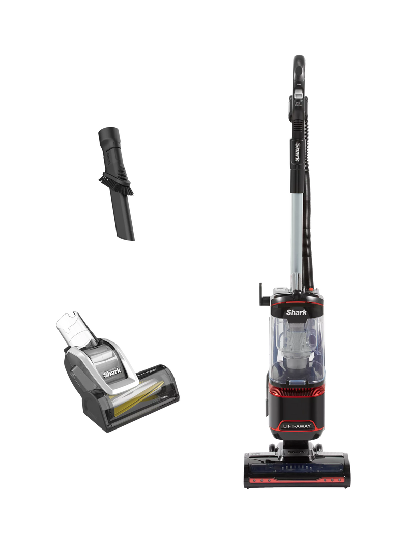 Shark upright vacuum cleaner with TruePet and Lift-Away technology, red (British brand)
