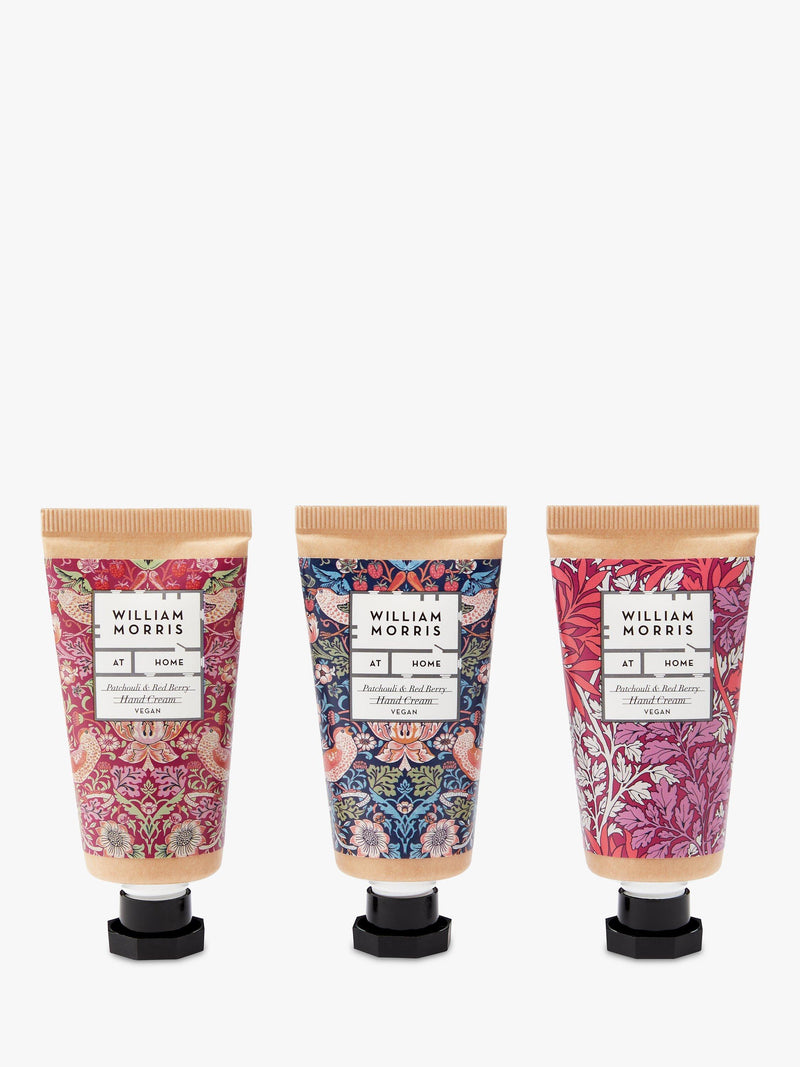 William Morris patchouli red berry hand cream 30ml tubes set (British brand)