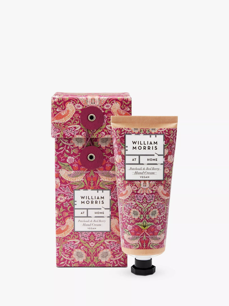 William Morris At Home Strawberry Thief hand cream 100ml, imported from the UK