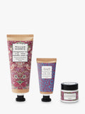 William Morris hand care set with Patchouli Red Berry scent including cream scrub cuticle cream (British brand)