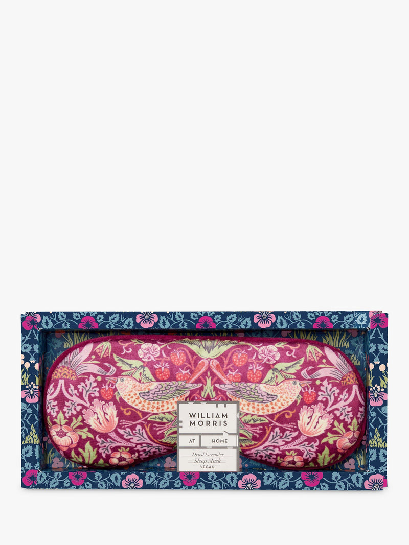 William Morris At Home lavender velvet eye mask (British brand)