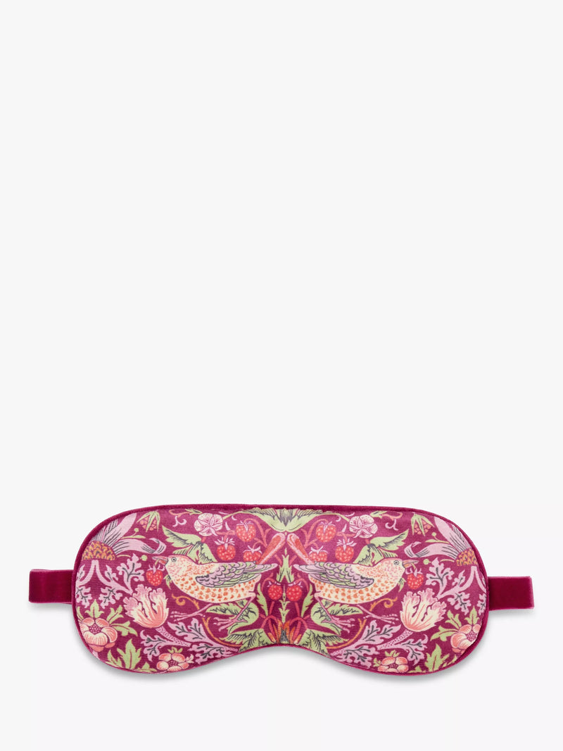 William Morris At Home lavender velvet eye mask (British brand)