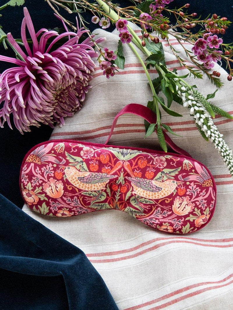 William Morris At Home lavender velvet eye mask (British brand)