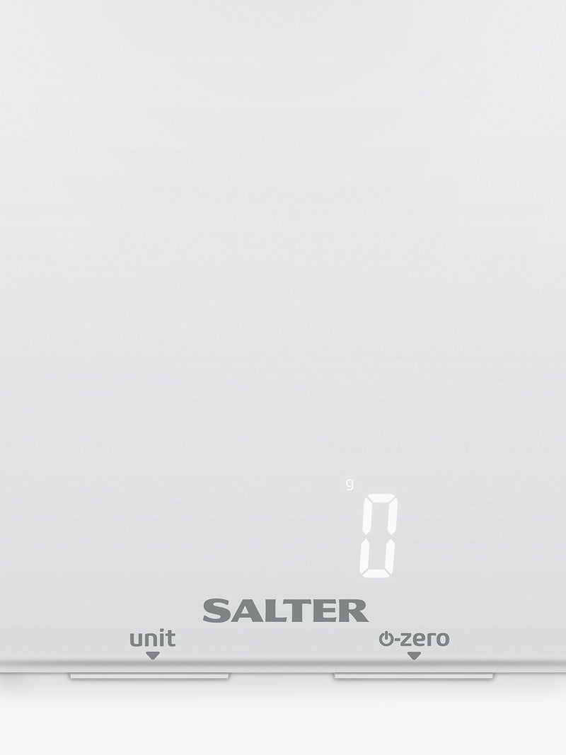 Salter Ghost digital kitchen scale white 5kg, imported from the UK