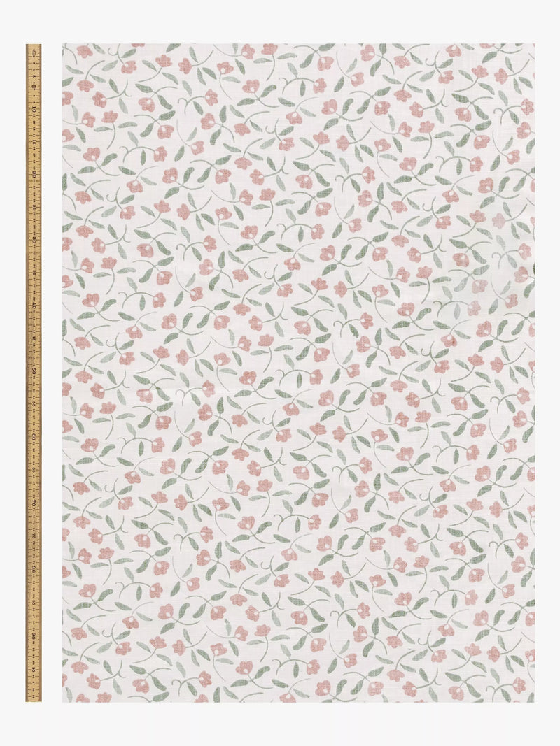 John Lewis Scallop Floral furnishing fabric 30m roll (British brand)