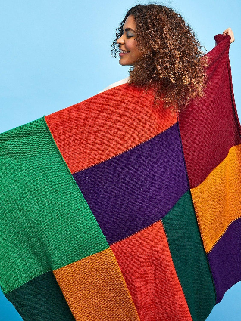 Sirdar patchwork blanket knitting kit 210g - British product