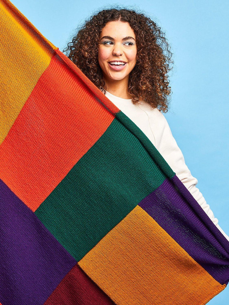 Sirdar patchwork blanket knitting kit 210g - British product