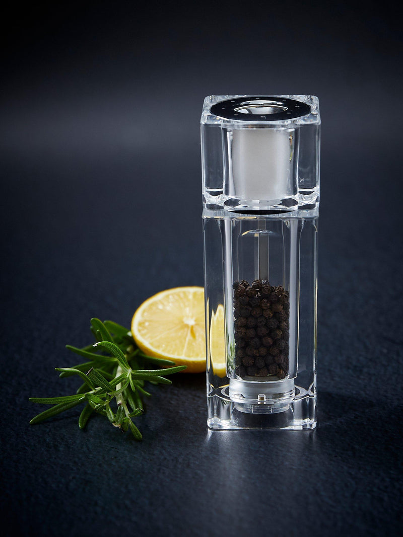 Cole & Mason 2-in-1 salt and pepper mill clear, UK version