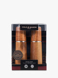 Cole & Mason natural acacia wood salt and pepper mills - British product