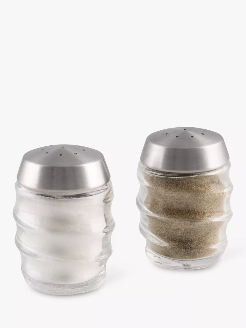 Cole & Mason salt pepper shakers clear silver - British product