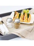 Cole & Mason salt pepper shakers clear silver - British product