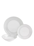 Wedgwood Gio Platinum dinnerware set 12 piece, imported from the UK