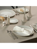 Wedgwood Gio Platinum dinnerware set 12 piece, imported from the UK
