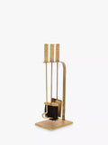 Ivyline 3-piece brass fireside companion set, imported from the UK