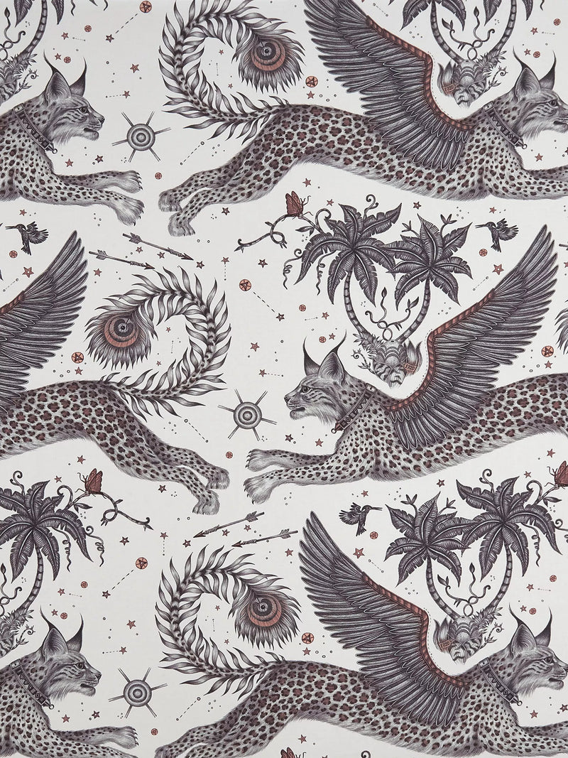 Clarke & Clarke Lynx furnishing fabric in Nude - British product
