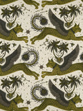 Clarke & Clarke Lynx cotton linen furnishing fabric (British brand)