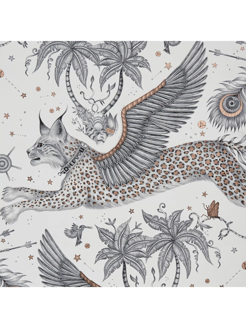 Clarke & Clarke Emma J. Shipley Lynx Wallpaper 10m x 52cm