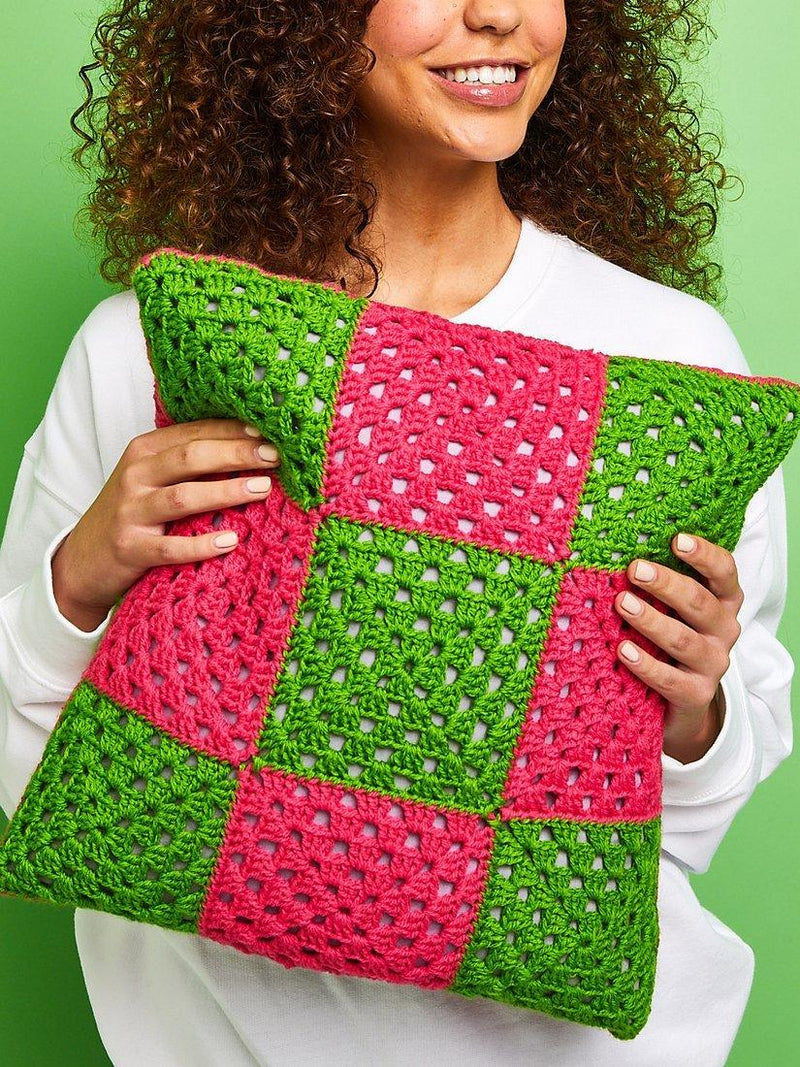 Sirdar granny squares cushion crochet kit (British brand)