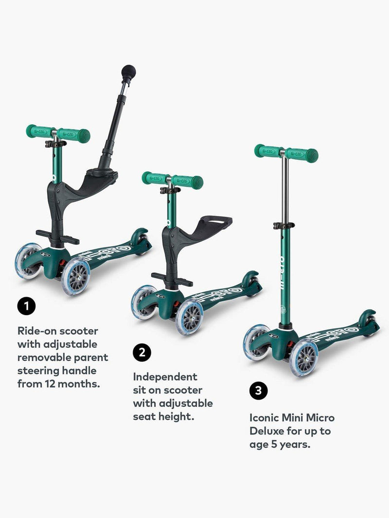 Micro Scooters 3-in-1 Mini Micro Deluxe green, UK version