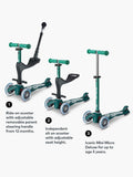 Micro Scooters 3-in-1 Mini Micro Deluxe green, UK version