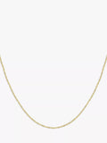IBB 9ct yellow gold twist link chain necklace 16 inch, imported from the UK