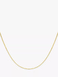 IBB 9ct gold paper clip chain necklace (British brand)