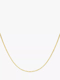 IBB 9ct gold paper clip chain necklace 46cm, imported from the UK