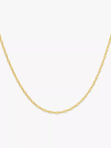 John Lewis IBB 9ct Yellow Gold Long Twist Link Chain Necklace- Buy online at McGrocer