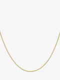 IBB gold hollow curb chain necklace 18 inch - British product