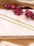 IBB gold hollow curb chain necklace 18 inch - British product