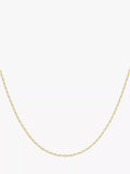 IBB 9ct gold oval link chain necklace, British brand