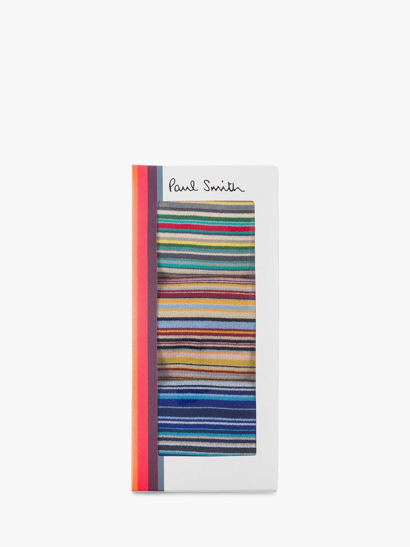 Paul Smith striped ankle socks pack of 3 (British brand)