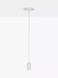 Tala Alumina pendant ceiling light in chalk finish, UK version