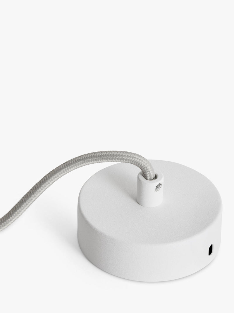 Tala Alumina pendant ceiling light in chalk finish, UK version